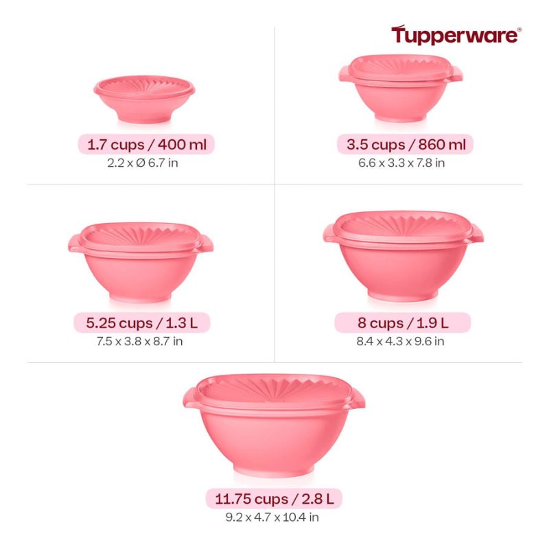 EN 8pc Heritage Bowl Set Deep Rose HSN Ecommerce Measurement 2000x2000 1