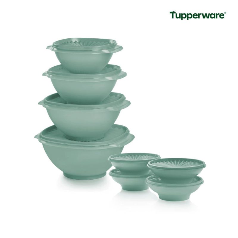 EN 8pc Heritage Bowl Set Green HSN Ecommerce Main Image 2000x2000 1